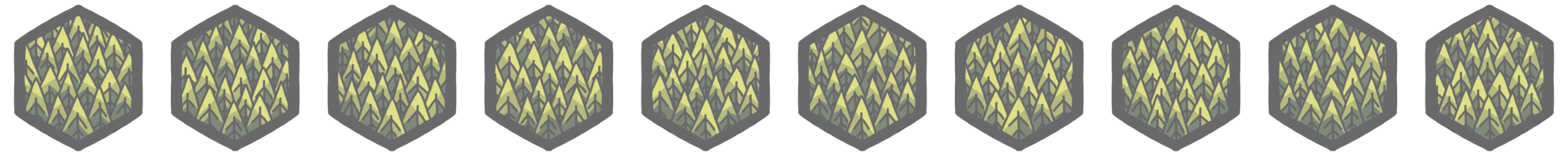 10 dense forest tiles